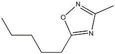 5-Pentyl-3-methyl-1,2,4-oxadiazole Struktur