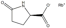 (R)-5-Oxopyrrolidine-2-carboxylic acid rubidium salt Struktur