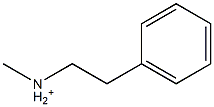 N-Methyl-N-(2-phenylethyl)aminium Struktur