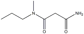 Methyl(propyl)malonamide Struktur