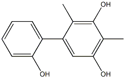 2,4-Dimethyl-1,1'-biphenyl-2',3,5-triol Struktur