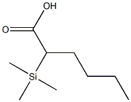 2-(Trimethylsilyl)hexanoic acid Struktur