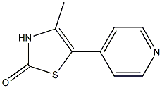 4-Methyl-5-(4-pyridyl)thiazol-2(3H)-one Struktur