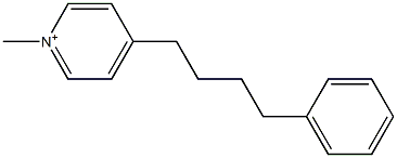 1-Methyl-4-(4-phenylbutyl)pyridinium Struktur