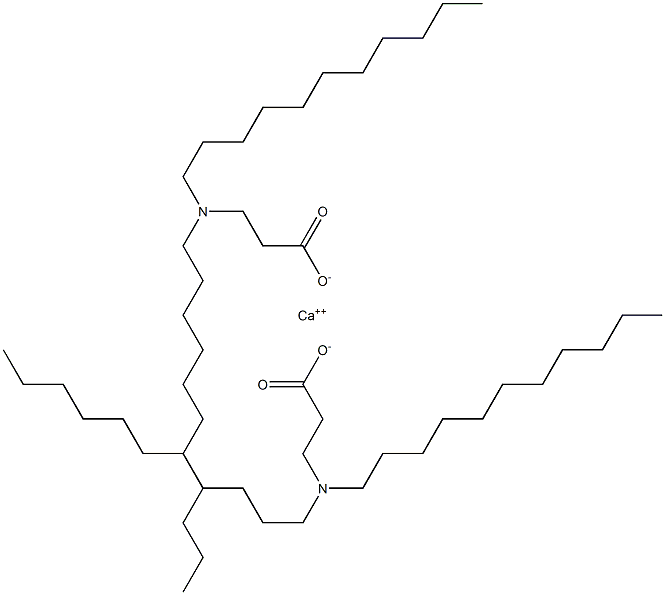 Bis[3-(diundecylamino)propanoic acid]calcium salt Struktur