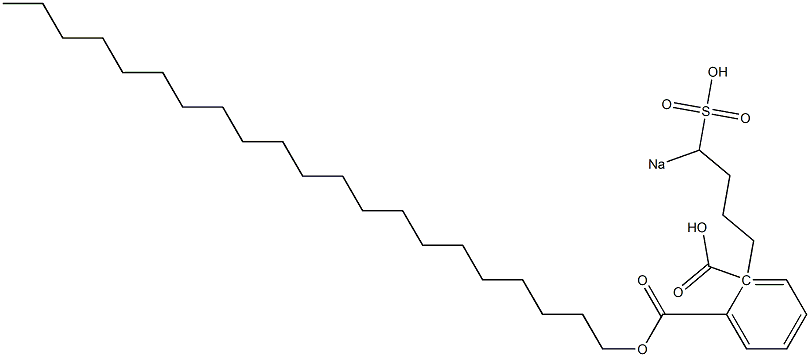 Phthalic acid 1-henicosyl 2-(4-sodiosulfobutyl) ester Struktur