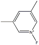 1-Fluoro-3,5-dimethylpyridinium Struktur