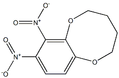 2,3,4,5-Tetrahydro-7,8-dinitro-1,6-benzodioxocin Struktur