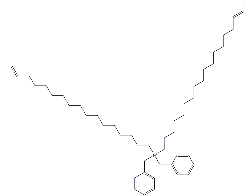 Di(16-octadecenyl)dibenzylaminium Struktur