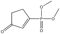 (3-Oxo-1-cyclopenten-1-yl)phosphonic acid dimethyl ester Struktur