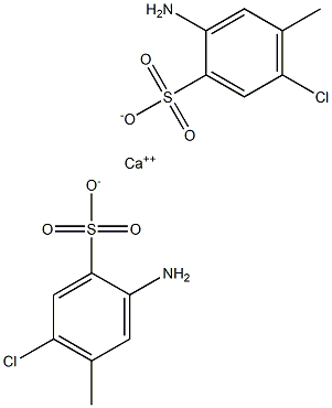 Bis(2-amino-5-chloro-4-methylbenzenesulfonic acid)calcium salt Struktur