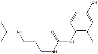 N-(2,6-Dimethyl-4-hydroxyphenyl)-N'-[3-(isopropylamino)propyl]urea Struktur