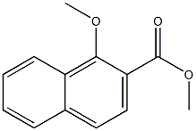 1-Methoxy-2-naphthoic acid methyl ester Struktur