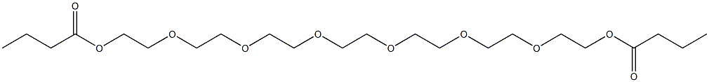 2,2'-[1,2-Ethanediylbis[oxy(2,1-ethanediyl)oxy(2,1-ethanediyl)oxy]]bis(ethanol butyrate) Struktur