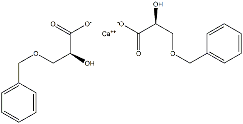 Bis[[S,(-)]-3-(benzyloxy)-2-hydroxypropionic acid] calcium salt Struktur