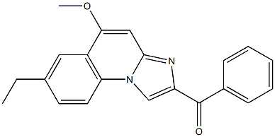 2-Benzoyl-7-ethyl-5-methoxyimidazo[1,2-a]quinoline Struktur