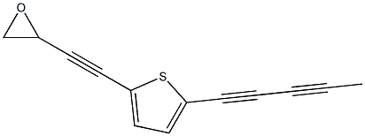 2-(1,3-Pentadiynyl)-5-(3,4-epoxy-1-butyne-1-yl)thiophene Struktur