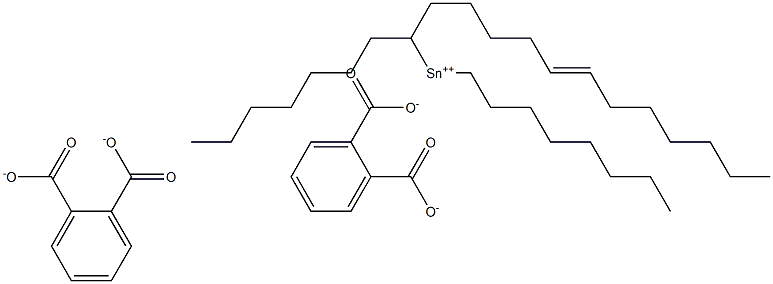 Bis[phthalic acid 1-(5-dodecenyl)]dioctyltin(IV) salt Struktur