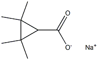 2,2,3,3-Tetramethyl-1-cyclopropanecarboxylic acid sodium salt Struktur