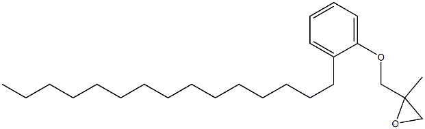 2-Pentadecylphenyl 2-methylglycidyl ether Struktur