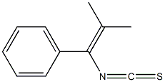 2-Methyl-1-phenyl-1-propenyl isothiocyanate Struktur