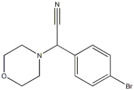 (4-Bromophenyl)morpholinoacetonitrile Struktur