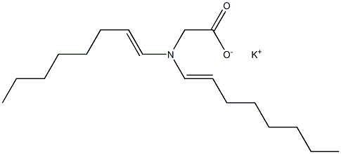 N,N-Di(1-octenyl)glycine potassium salt Struktur