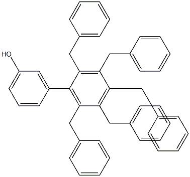 3-(2,3,4,5,6-Pentabenzylphenyl)phenol Struktur