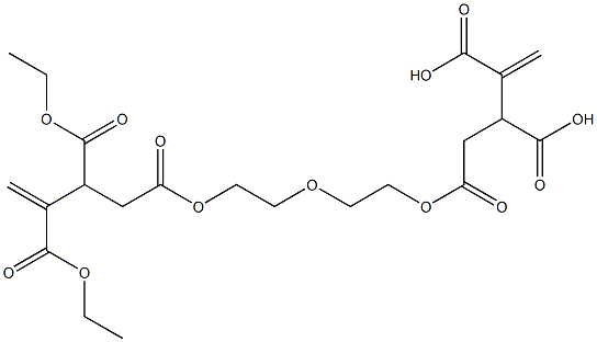 4,4'-[Oxybisethylenebis(oxycarbonyl)]bis(1-butene-2,3-dicarboxylic acid diethyl) ester Struktur