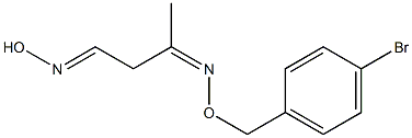 4-Hydroxyiminobutan-2-one O-(4-bromobenzyl)oxime Struktur