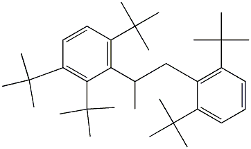 2-(2,3,6-Tri-tert-butylphenyl)-1-(2,6-di-tert-butylphenyl)propane Struktur