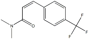 (Z)-N,N-Dimethyl-3-[4-(trifluoromethyl)phenyl]acrylamide Struktur