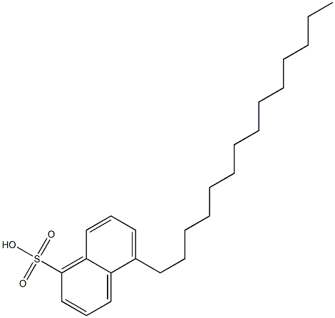 5-Tetradecyl-1-naphthalenesulfonic acid Struktur