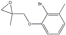 2-Bromo-3-methylphenyl 2-methylglycidyl ether Struktur