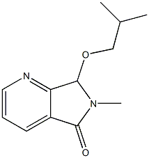 6,7-Dihydro-6-methyl-7-(2-methylpropoxy)-5H-pyrrolo[3,4-b]pyridin-5-one Struktur