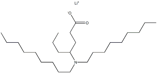 4-(Dinonylamino)heptanoic acid lithium salt Struktur