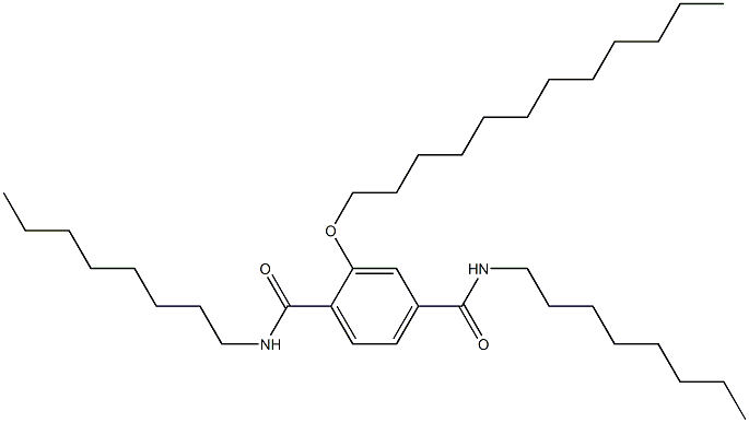 2-(Dodecyloxy)-N,N'-dioctylterephthalamide Struktur