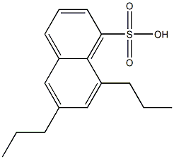 6,8-Dipropyl-1-naphthalenesulfonic acid Struktur