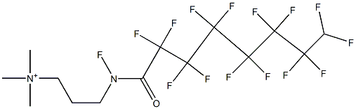 3-(Pentadecafluorooctanoylamino)propyltrimethylaminium Struktur