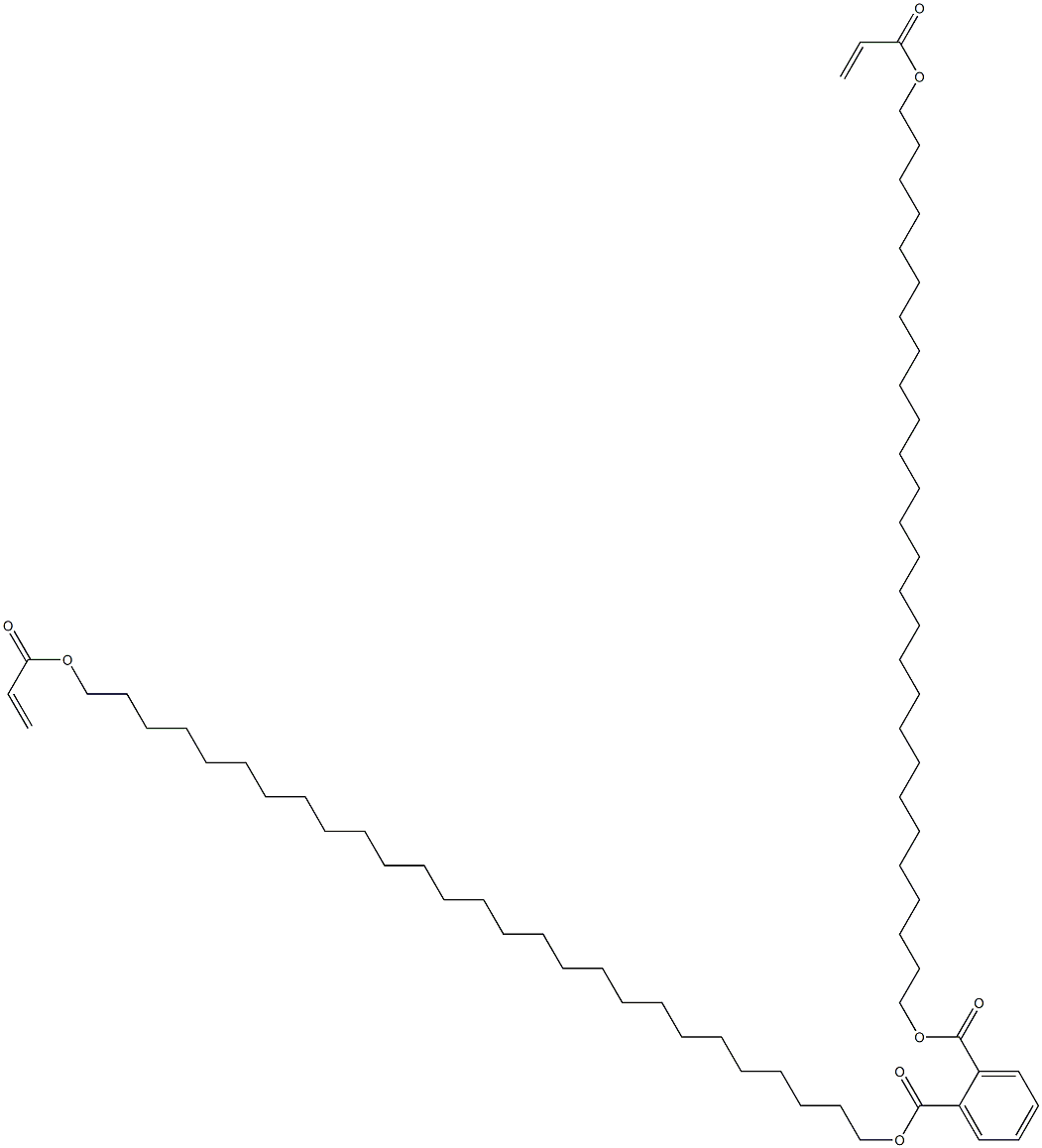 Phthalic acid bis(27-acryloyloxyheptacosyl) ester Struktur