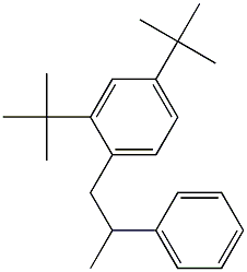 1-(2,4-Di-tert-butylphenyl)-2-phenylpropane Struktur