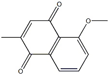 5-Methoxy-2-methyl-1,4-naphthoquinone Struktur