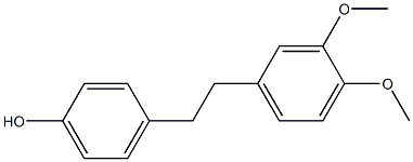 4-[2-(3,4-Dimethoxyphenyl)ethyl]phenol Struktur