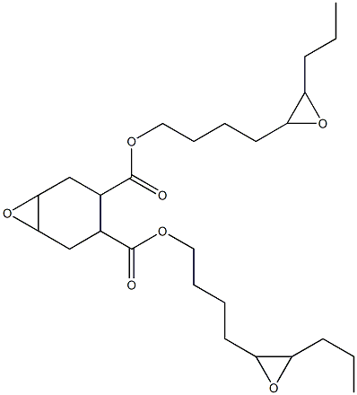 7-Oxabicyclo[4.1.0]heptane-3,4-dicarboxylic acid bis(5,6-epoxynonan-1-yl) ester Struktur