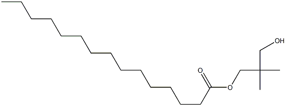 Pentadecanoic acid 3-hydroxy-2,2-dimethylpropyl ester Struktur