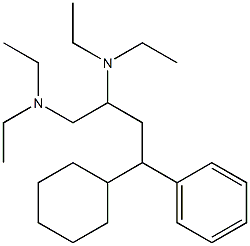 4-Cyclohexyl-N,N,N',N'-tetraethyl-4-phenyl-1,2-butanediamine Struktur