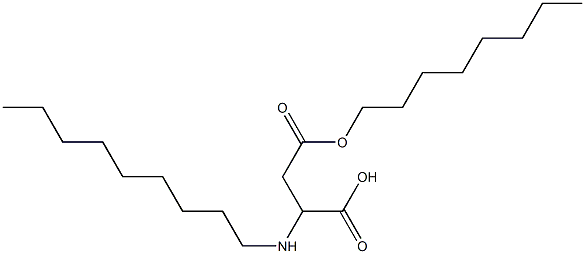 2-Nonylamino-3-(octyloxycarbonyl)propionic acid Struktur