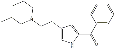 N,N-Dipropyl-5-benzoyl-1H-pyrrole-3-ethanamine Struktur