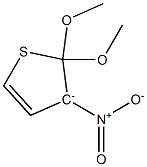 3-Nitro-2,3-dihydro-2,2-dimethoxythiophen-3-ide Struktur