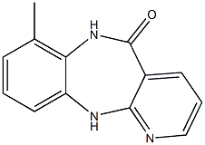 6,11-Dihydro-7-methyl-5H-pyrido[2,3-b][1,5]benzodiazepin-5-one Struktur